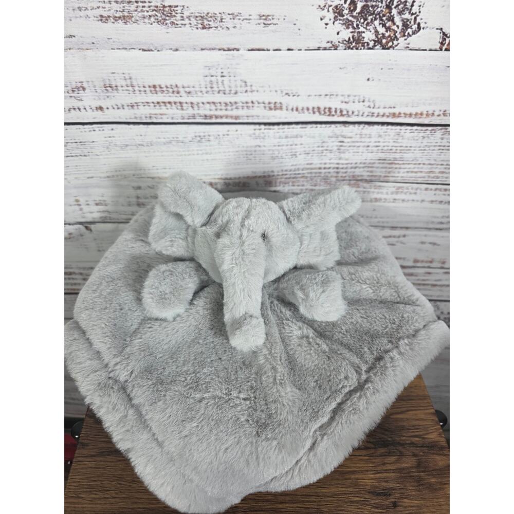 Elephant Baby Lovey Security Super Soft Plush Gray S.L. Home Fashions